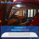 9 LED Ceiling Light Trailer Boat Cabin Dome Lamp with Touch Switch (White)
