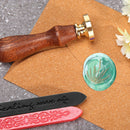 Round Grass Flower Wax Sealing Stamp Head Copper Stamps w/o Handle (ZR017) Newly