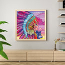 Handmade African Girl 5D DIY Full Round Drill Drawing Kit Diamond Painting