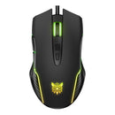 ONIKUMA CW905 USB Wired Mouse Non-Slip 6-Gear Adjustable RGB Mouse (Black)