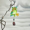Metal Glass Painted Owl Wind Chimes Garden Birds Wind Chime Bell Hanging Pend