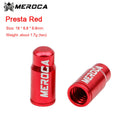 2pcs Bicycle Valve Stem Caps Aluminum for Mountain Road Bike (Presta Red) Newly