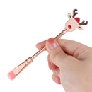Eye Shadow Santa Claus Pattern Metal Handle Makeup Brushes Christmas gift