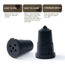 Keurig Refillable Reusable Coffee Capsule K Cap Filter Basket Pod (Black)