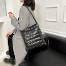 Quilted Padded Lattice Armpit Bag Ruched Large Capacity Shoulder Bag (D)