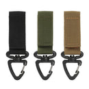 2PCTriangle Backpack Hanging Buckle 360-Degree Rotation D-Shaped Hook Khaki