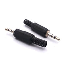 10Pcs 3.5mm Plastic Headphone Connector Stereo Audio Male Plug Adaptor