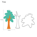 2pcs DIY Tree Cutting Dies Scrapbooking/Photo Album Embossing Metal Stencil