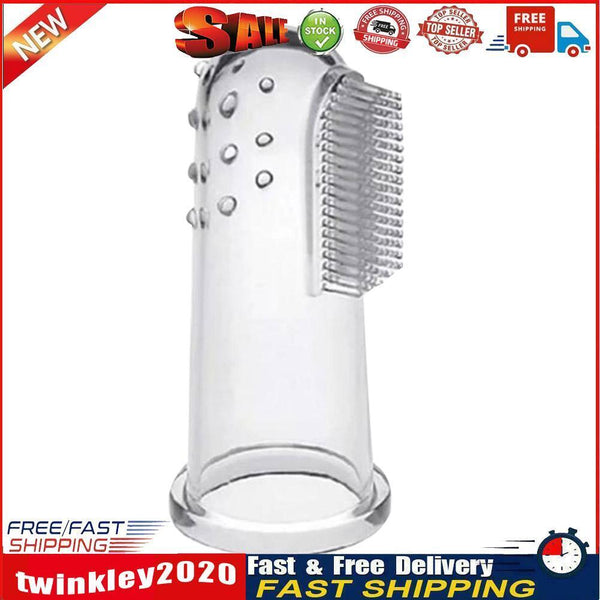 Pet Toothbrush Silicone Puppy Cat Finger Brush Bad Breath Cleaning Tools Newly