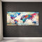 World Map Oil Paint By Numbers Kits Canvas Picture DIY Home Decoration Gift