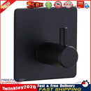 Punch Free Kitchen Towel Hanger Hooks Wall Mounted Bathroom Holder (Black) Newly