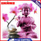 5D DIY Full Drill Diamond Painting Buddha Cross Stitch Embroidery Mosaic Craft K