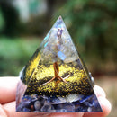 Orgonite Pyramid Orgone Energy Converter Symbolize Lucky Healing Chakra Rei