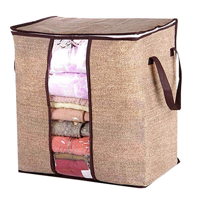 Non-Woven Fabric Wardrobe Closet Storage Box Clothes Quilt Bag Holder Organiz