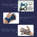 Silicone Hand Grip Arthritis Wrist Stretch Finger Trainer Exercise (Blue) Newly