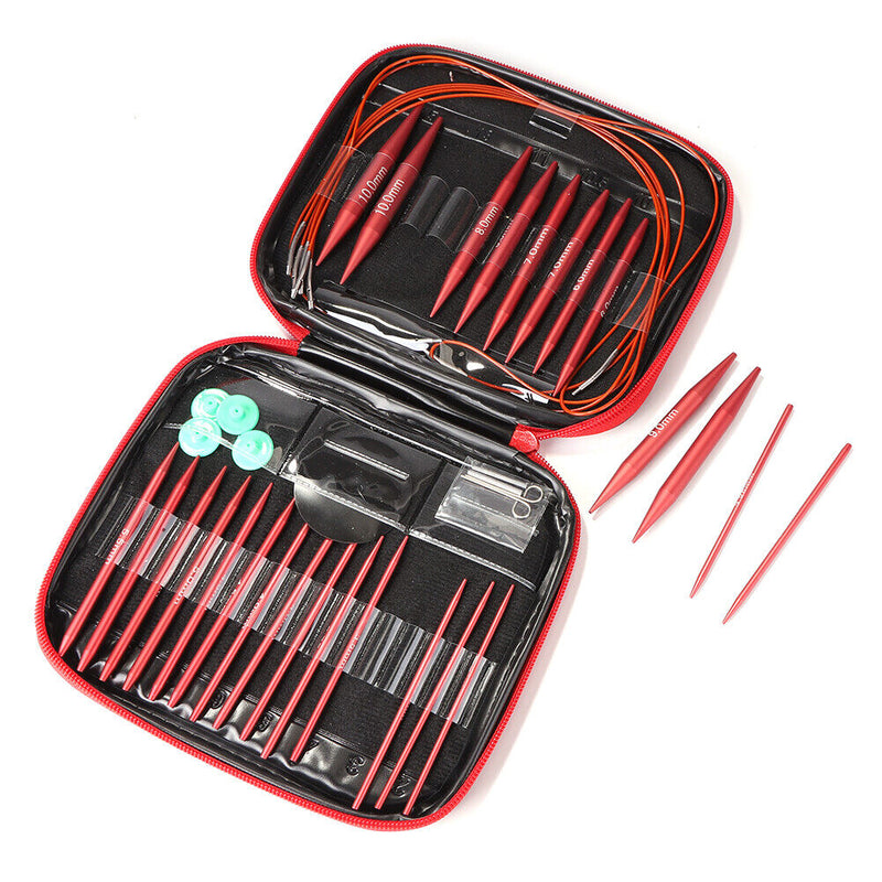 13 Pairs Knitting Needles for Sweater Crochet Set DIY Craft Sewing Accessories