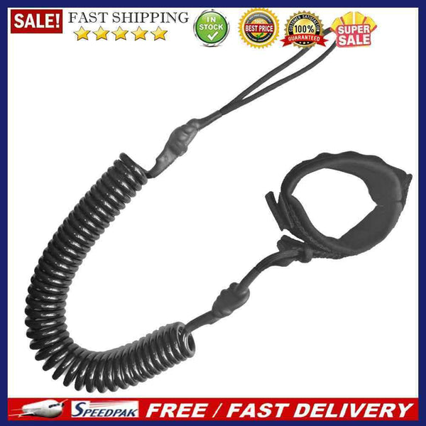 10ft Coil Surfboard Leash TPU Neoprene Surfing Stand Up Board Leash Wire Ro