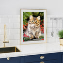 DIY Diamond Paintings Cute Cat Cross Stitch Embroidery Art Bead Picture Kits