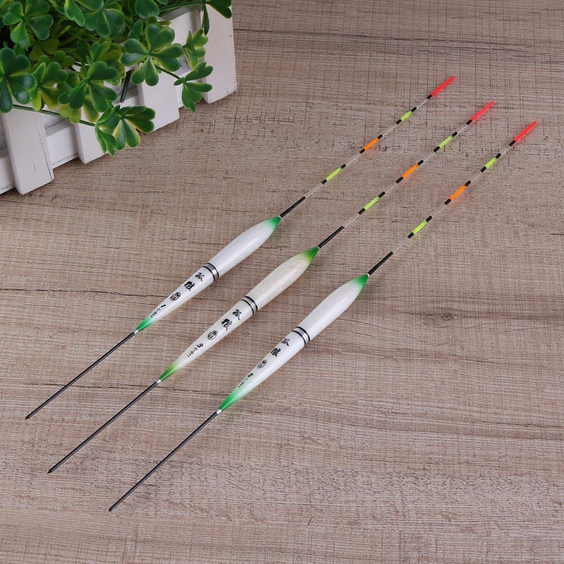 3pcs LED Fishing Swimming Electric Floating Light + Battery Deep Water sc