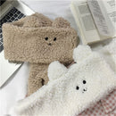 Gifts Neckerchief Thicken Cartoon Plush Scarf Winter Bear Style Warm Scarf
