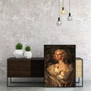 Oil Paint By Numbers Picture DIY Drawing Painting Beauty Lady Drawing Canvas