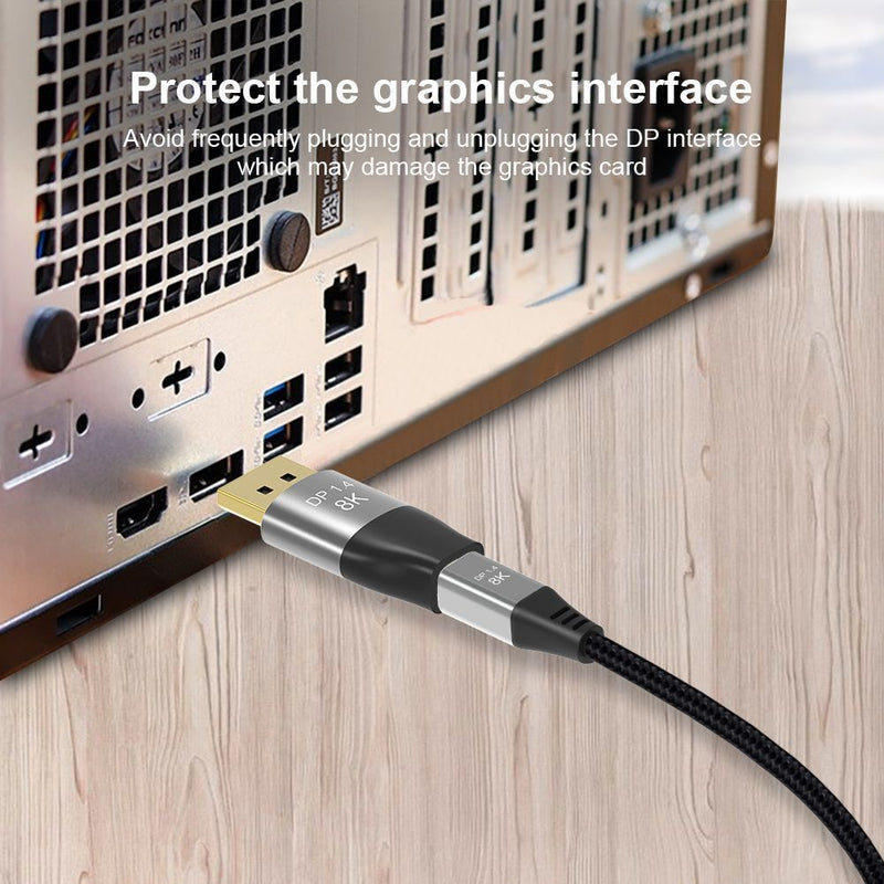 to Female UHD Extender DP to Mini DP Mini DP to Displayport 1.4 Cable Adapter
