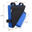 1.2L Triangle Cycling Bicycle Bags MTB Bike Front Tube Frame Pouch (Blue) Newly