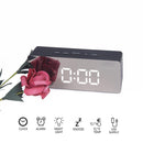 Wake Up Electronic Large Time Temperature Display Home LED Mirror Alarm Clock