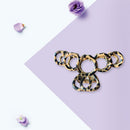 Korean Geometric Shaped Hair Claw for Women Leopard Hair Crab Hairpin Barrettes