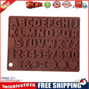 DIY Silicone Chocolate Mold Letters Number Chocolate Non-stick Baking Mold