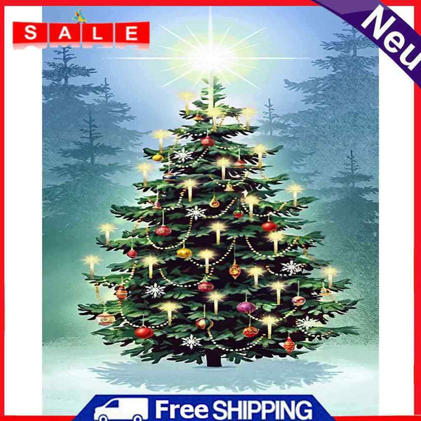 Christmas Frameless Picture Oil Paint By Numbers Hand Painted Picture for Home