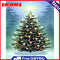 Christmas Frameless Picture Oil Paint By Numbers Hand Painted Picture for Home