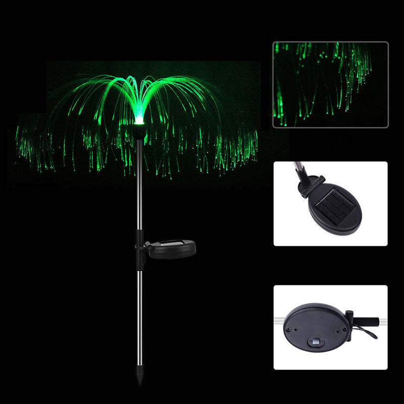 Solar Jellyfish Lights RGB Color Changing Ground Lawn LED Lamp Garden Lighting