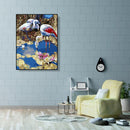 Painting By Numbers DIY Drinking Crane Hand Painted Digital Oil Picture Decor