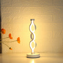 Spiral Wave LED Table Lamp Modern Desktop Decorative Lamps (UK Warm White) Newly