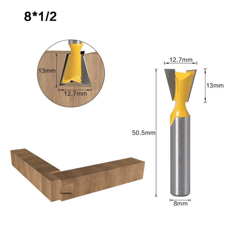 Woodworking Tool Dovetail Router Cutter Hradness End Cutter Dovetail Router Bit
