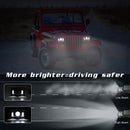 4x6 inch 150W LED Headlight Hi-Lo Red DRL Sealed Beam for Car Truck SUV Newly