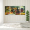 3 Panels Table Fruits Wine Oil Paint By Numbers Kits DIY Handpainted on Canvas