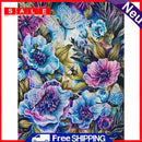 5D Diamond Painting Kit Pansy Full Round Drill DIY Mosaic Picture Home Decor
