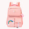 #A Korean Fashion Backpack Rainbow Shoulder Strap Teenage Girl Children Schoolba