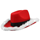CHRISTMAS Light Up LED Cowboy Hat SANTA Costume party COUNTRY FUN`