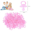 100pcs Sprinkles Paper Confetti  Filling Baby Shower Decor(Pink Pacifier)