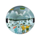 Ski Circle Inflatable Snow Sleds Snow Tube Sled with Handles and Bottom