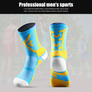 Men Compression Football Socks Sports Baseball Soccer Socks (Sky Blue)