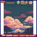 40x50cm Oil Paint By Numbers Pink Clouds Frameless Picture Craft Home Decorative