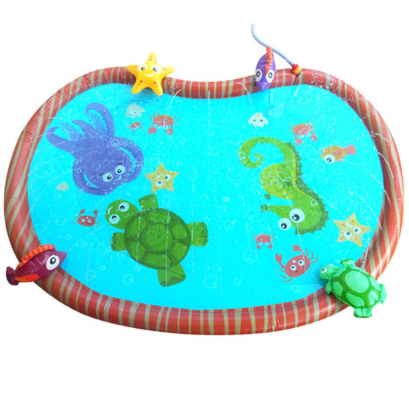 Summer Water Spraying Mat Underwater World Inflatable Water Splash Play Gam