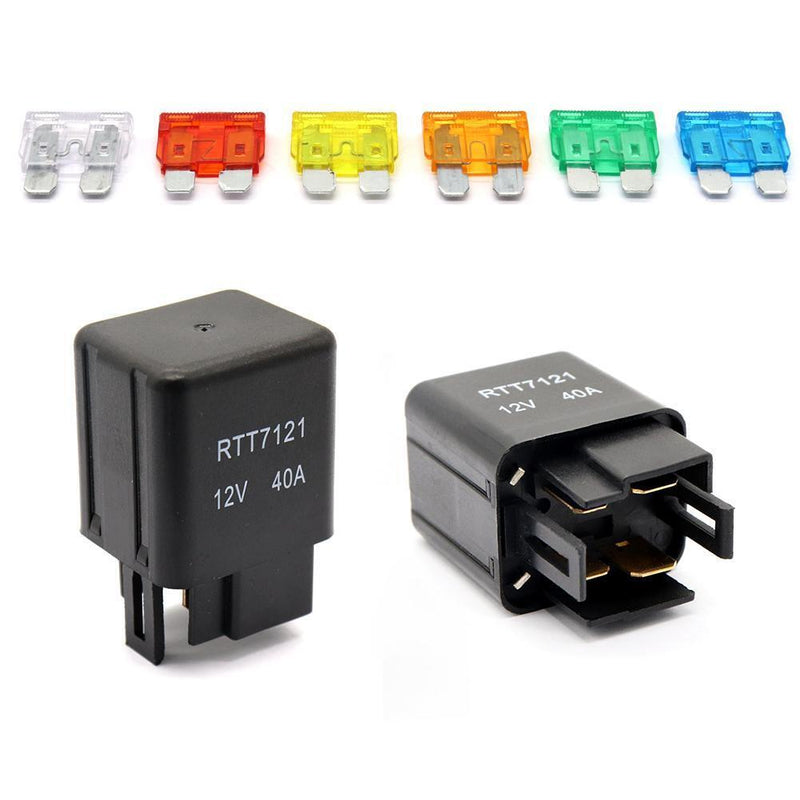 Universal 12V Car Marine 6-Way Relay+ 6-Slot ATO/ATC Blade Fuse Holder Box Newly