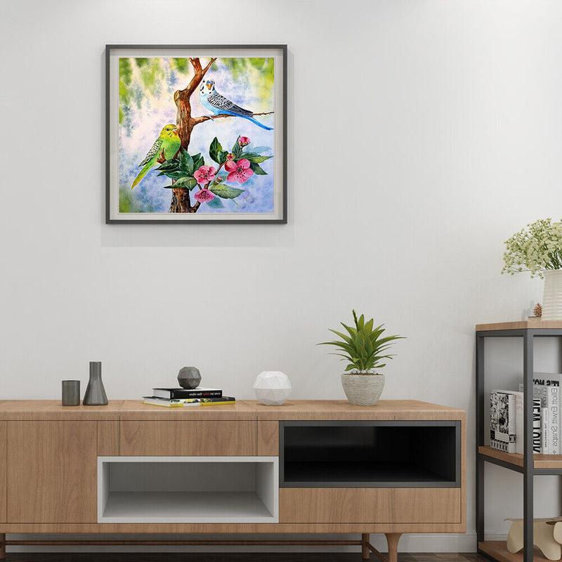 5D Full Drill Diamond Painting DIY Spring Birds Rhinestone Wall Picture