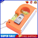 2 in 1 Mini Level Tool 2 Bubble Spirit Leveler Metal Chain Hook (Orange)