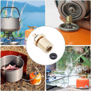 Stove Filling Valve Camping Hiking Gas Stove Refill Adaptor Gas Can Cylinder Tan